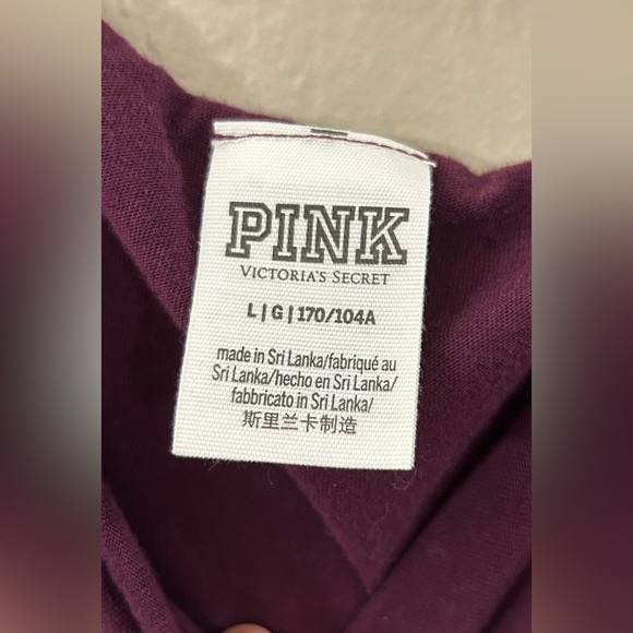 PINK Victoria's Secret Purple Relaxed OTS Short Sleeve T-Shirt - Picture 2 of 3